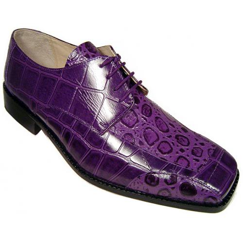 Liberty Violet Alligator Print Shoes #364